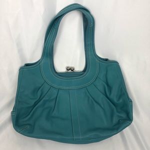 COACH ergo pleated leather hand bag